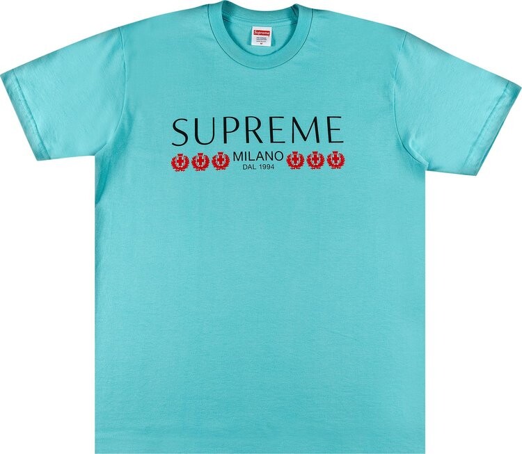 

Футболка Supreme Milano Tee 'Light Teal', бирюзовый, Зеленый, Футболка Supreme Milano Tee 'Light Teal', бирюзовый