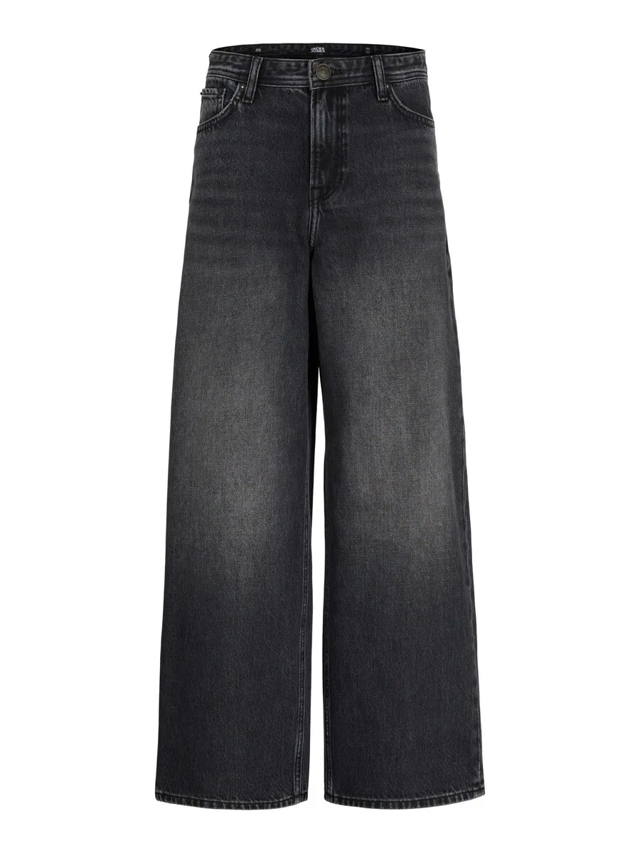 Джинсы Jack & Jones Junior Wide leg Jeans 'JJIDave JJOriginal' из черного денима