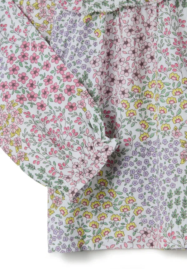 Блуза с цветочным принтом Floral with frills Ovs, белый — фото 3