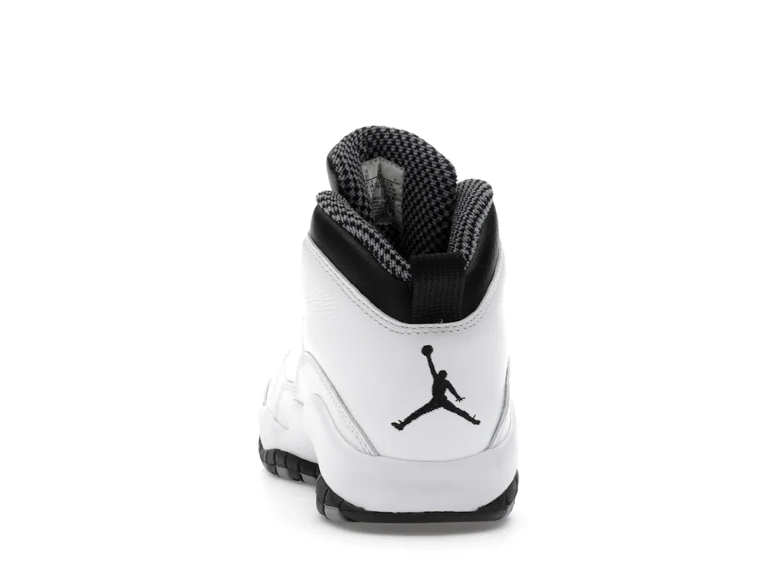 Детские кроссовки Lifestyle с модельным номером Jordan 10 Retro Jordan, White/Light Steel Grey/Dark Powder Blue/Black — фото 4