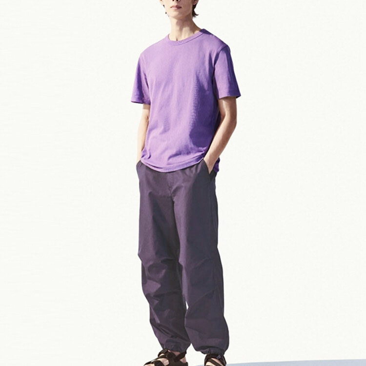 U Коллекция Повседневные Брюки Мужские Фиолетовый Uniqlo, темно-фиолетовый — фото 3