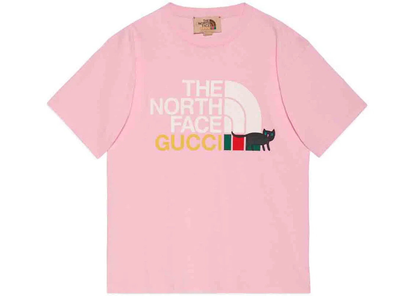 Мужская футболка с принтом Gucci x The North Face, Light Pink