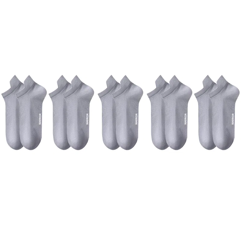 Детские носки-невидимки 5 пар, модель 5 Pack[5 Gray], WARRIOR, 5 Gray