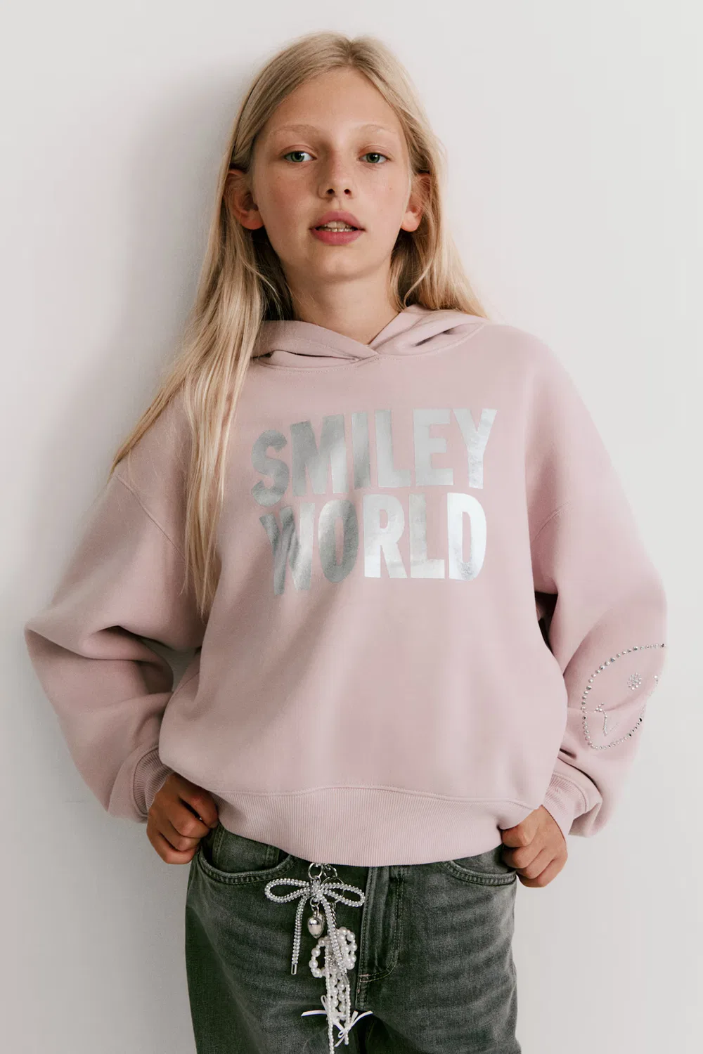 Худи с графическим принтом и мягкой внутренней подкладкой H&M, Helles Mattrosa/Smileyworld