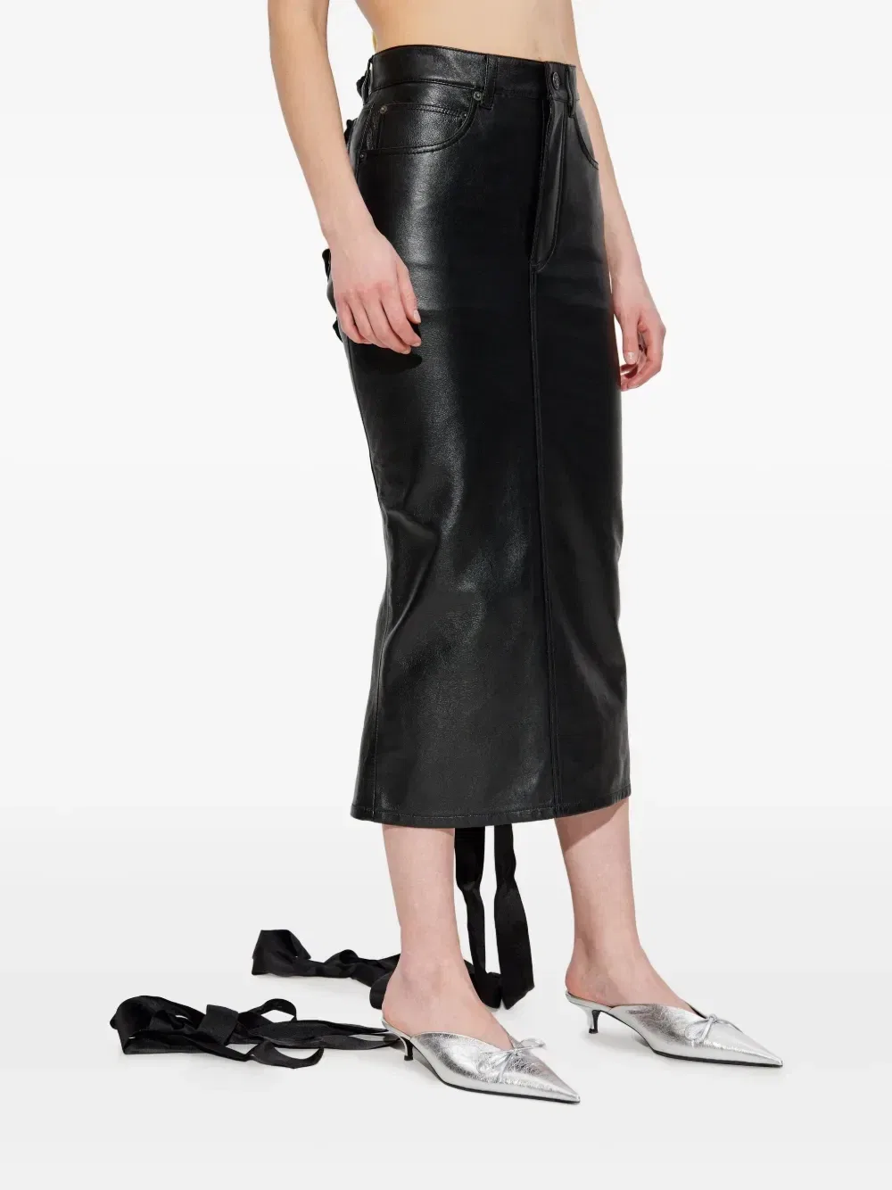 Юбка мини Balenciaga, черный — фото 3