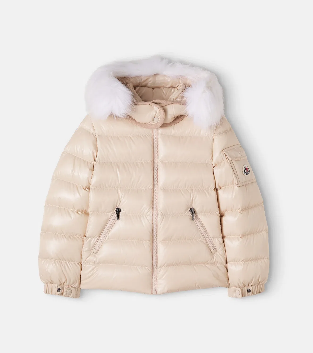 Легкая куртка с капюшоном Badyf Moncler Enfant, бежевый