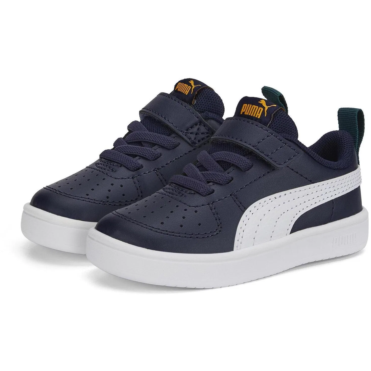 Детские кроссовки из экокожи Puma Rickie Ac Inf, Blau — фото 4