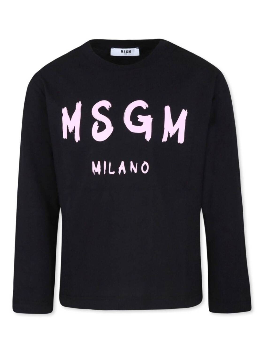 

MSGM Kids футболка с длинными рукавами и принтом логотипа, черный