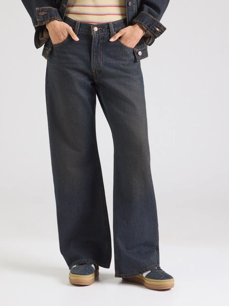 Джинсы LEVI'S Boot cut 'Middy Loose Boot' темно-синего цвета — фото 2