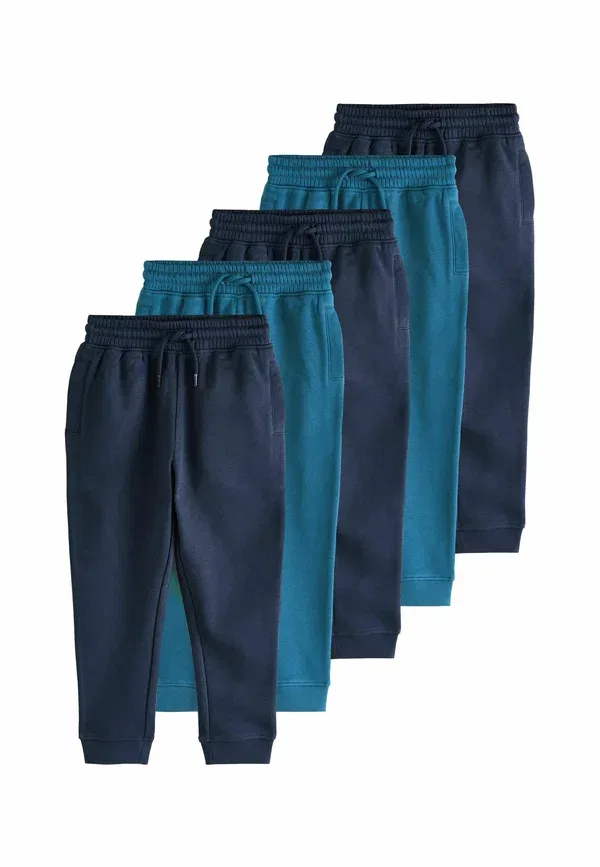 Брюки из хлопка и полиэстера Joggers 5 pack slim fit Next темно-синий