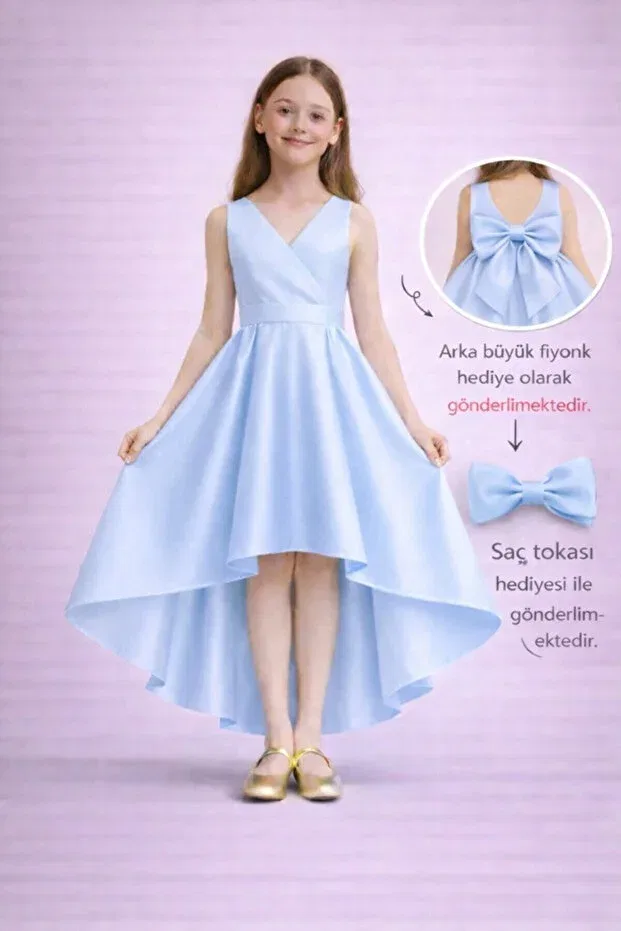 Детское вечернее платье для девочек без рукавов Egolika Kids, Blue