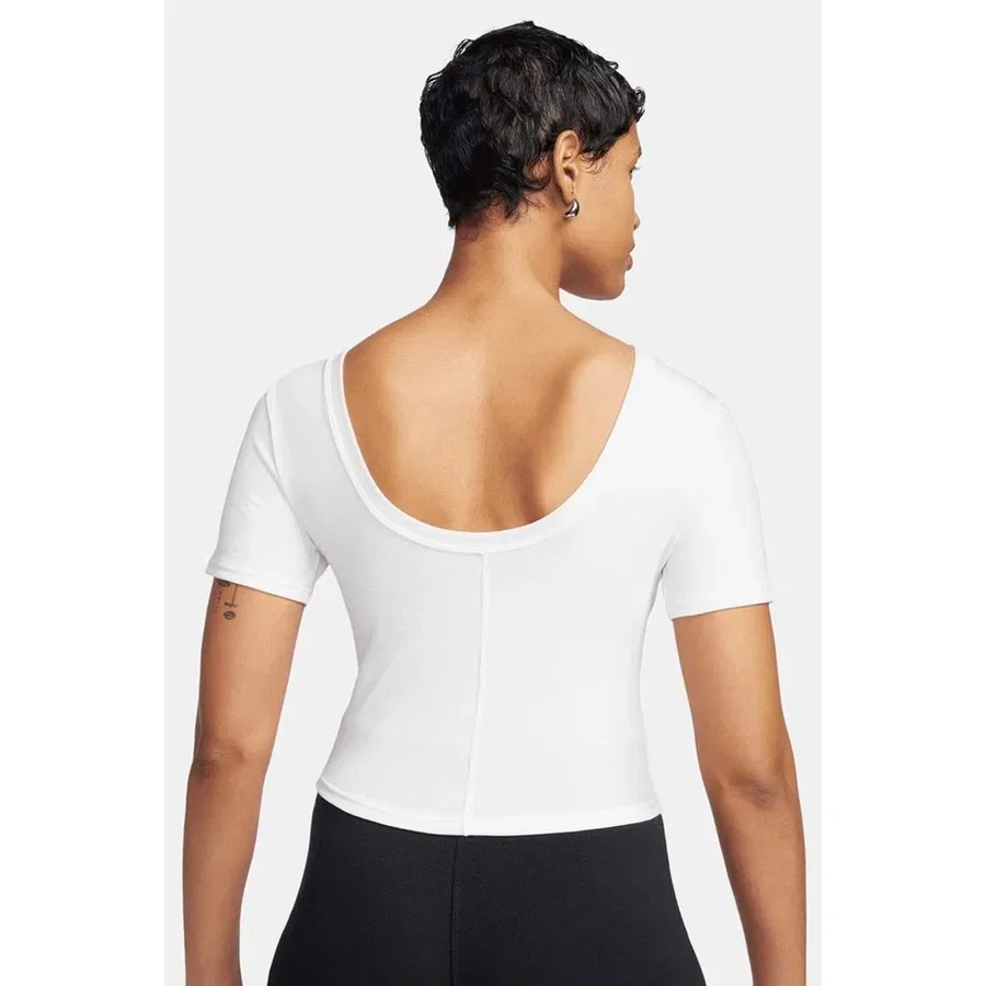 Женская футболка с длинным рукавом Nike Sportswear Chill Knit Tight Fit, Белый — фото 2