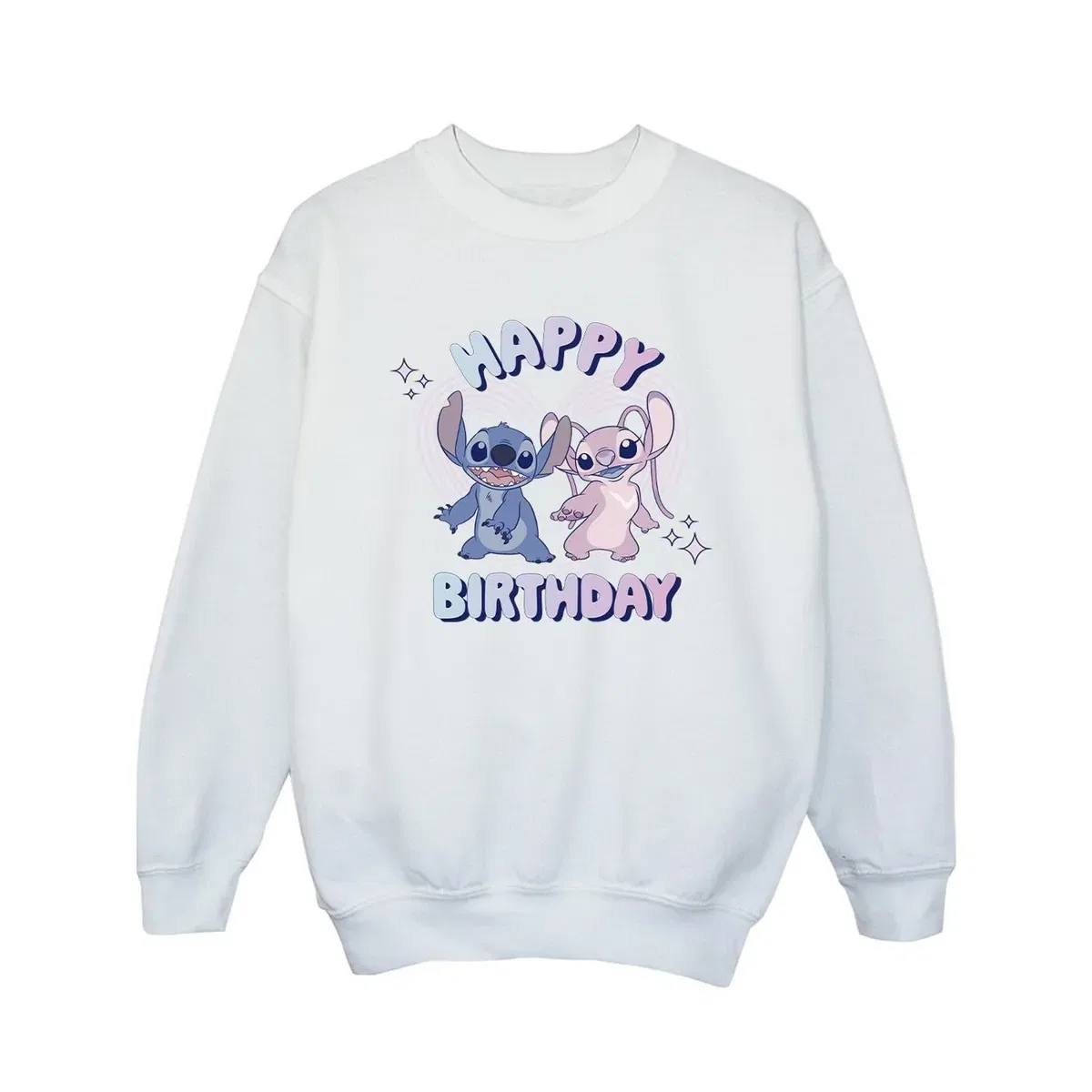 Детский свитшот Happy Birthday Lilo & Stitch, White — фото 2