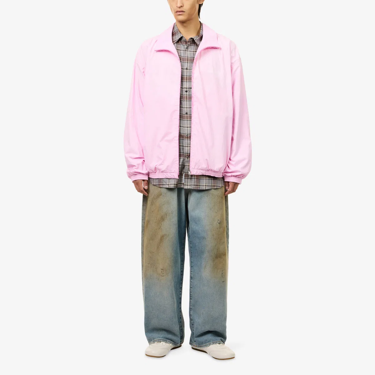 Хлопковая спортивная куртка с логотипом Olando Acne Studios, светло-розовый — фото 2