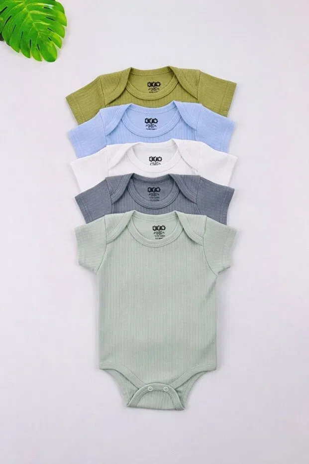 Детское боди для новорожденных хлопковое набор 5 шт Efu Baby, Multicolor