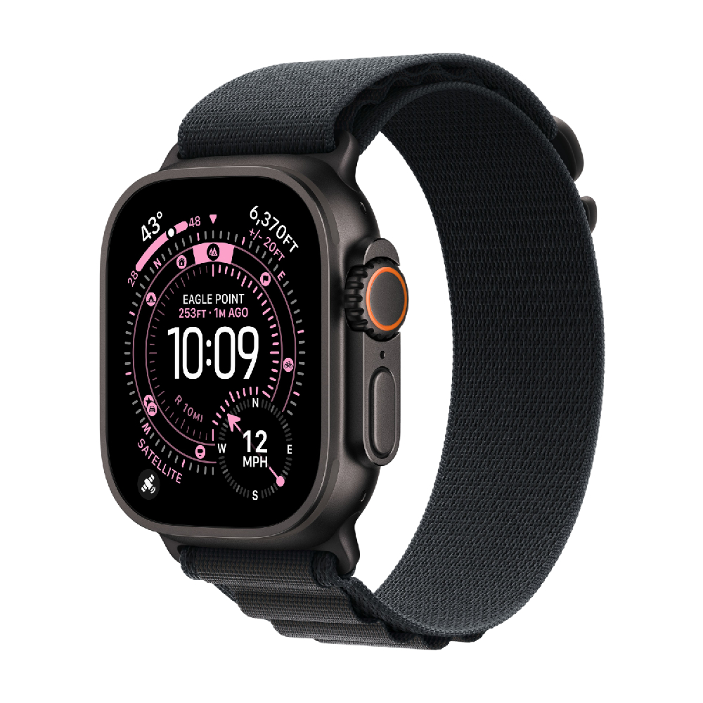 

Умные часы Apple Watch Ultra 3, 49 мм, GPS+Cellular, Black Titanium Case/Black Alpine Loop Small Band, Черный, Умные часы Apple Watch Ultra 3, 49 мм, GPS+Cellular, Black Titanium Case/Black Alpine Loop Small Band