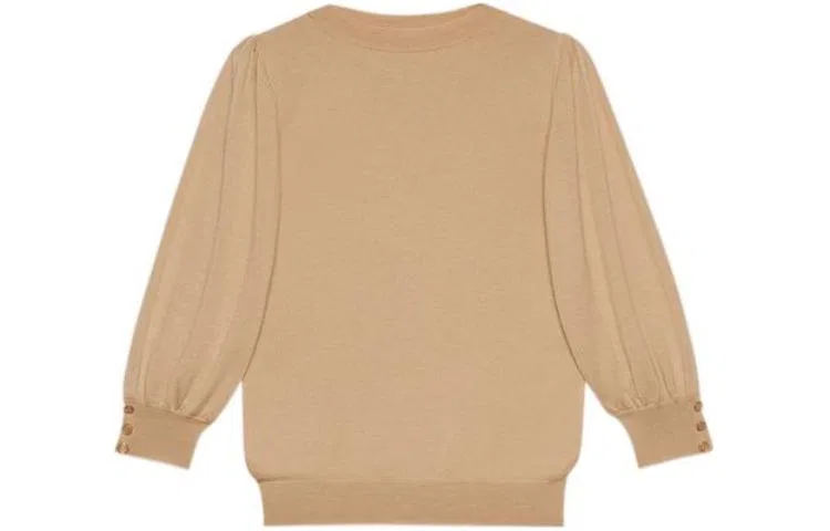 Женский кашемировый свитер в стиле French Casual GUCCI, Beige