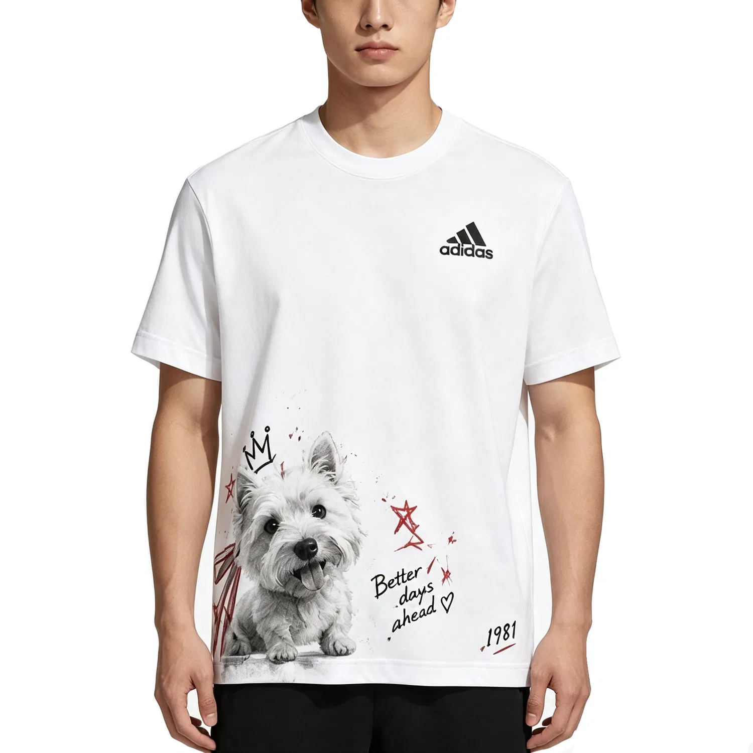 Женская футболка с круглым вырезом Adidas MUST HAVES T Shirts, белый — фото 4