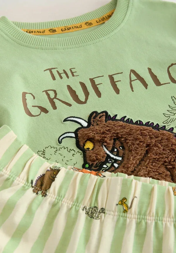 Пижамный комплект с принтом Single Gruffalo Short Set Next, sage green, зеленый — фото 3