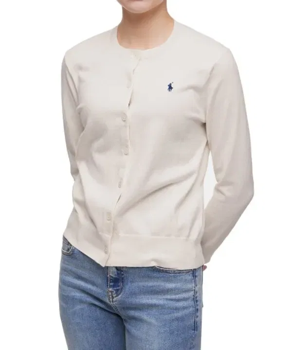 Кардиган из хлопкового микса, Polo Ralph Lauren, айвори