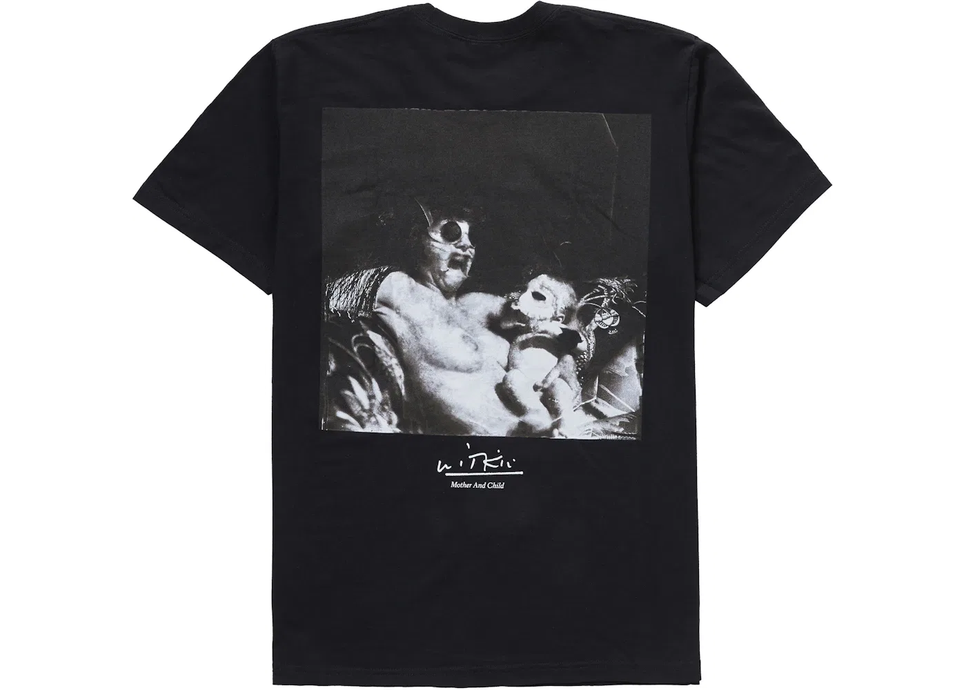 Мужская футболка с принтом Supreme Joel-Peter Witkin Mother and Child Tee, Black