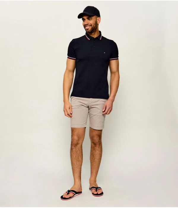 Мужское поло Slim Fit Tommy Hilfiger, Blu Marino — фото 2