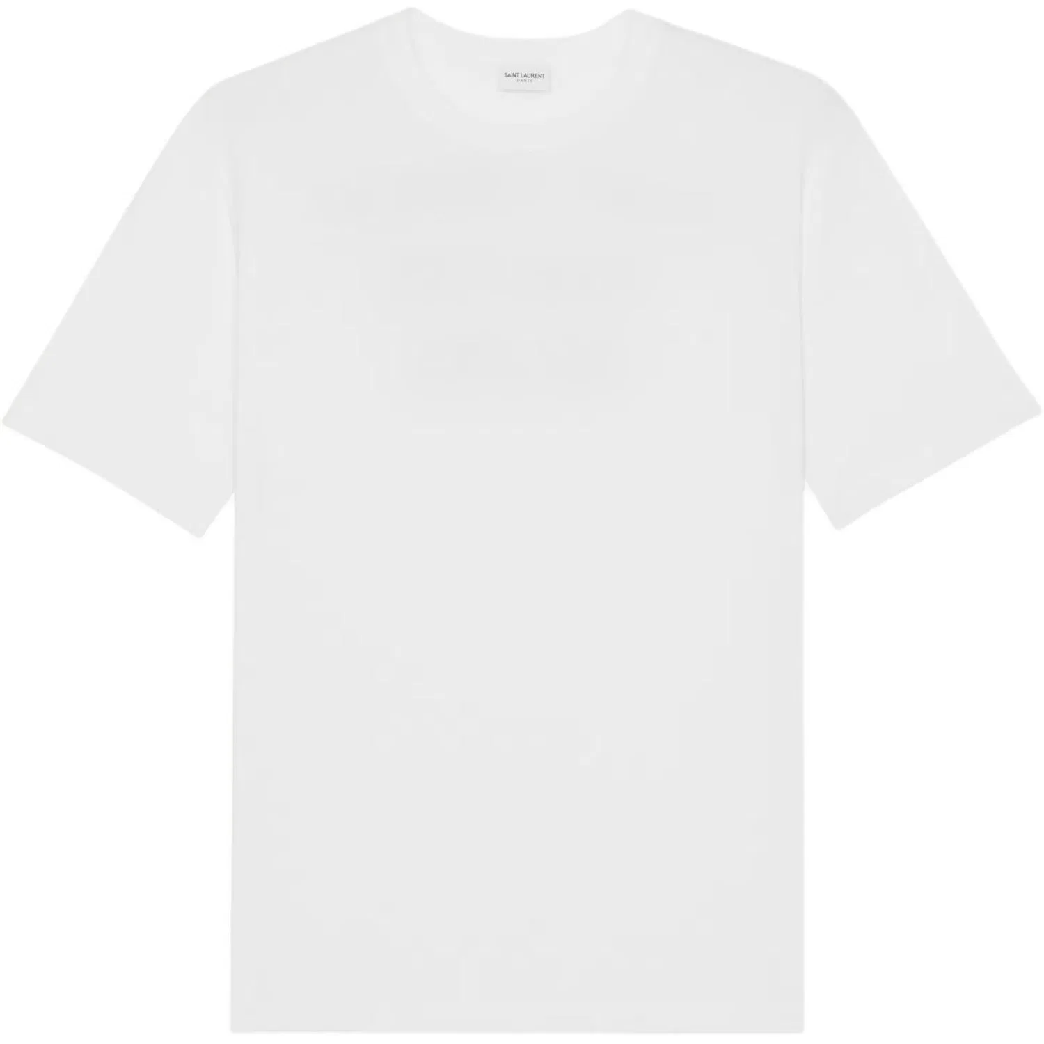 Футболка с круглым вырезом, свободного кроя, SAINT LAURENT, White — фото 3