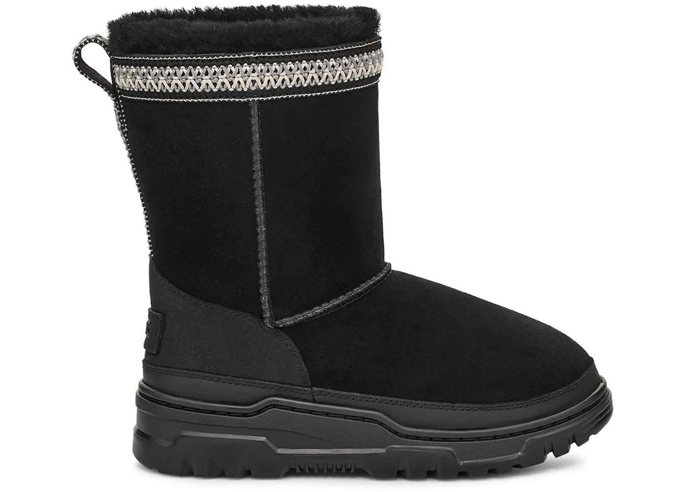 Детский ботинок с шнуровкой UGG Classic Short TrailGazer Boot UGG, Black