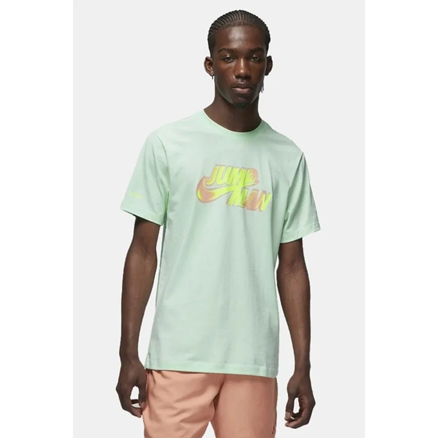 Футболка с графическим принтом Jordan Jumpman SS Crew Nike, Зеленый
