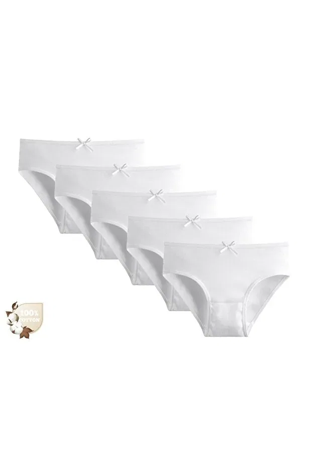 Детский комплект трусов для девочек хлопковый Donella, White