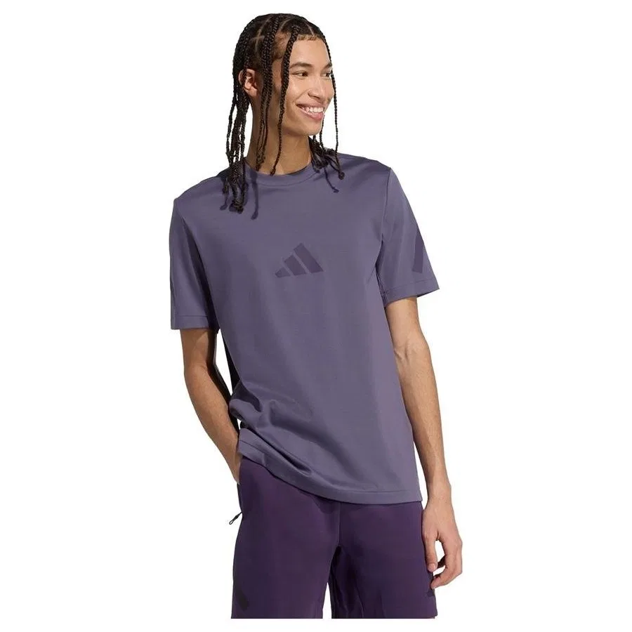 Футболка спортивная с коротким рукавом Z.N.E. TEE adidas, Петроль — фото 2