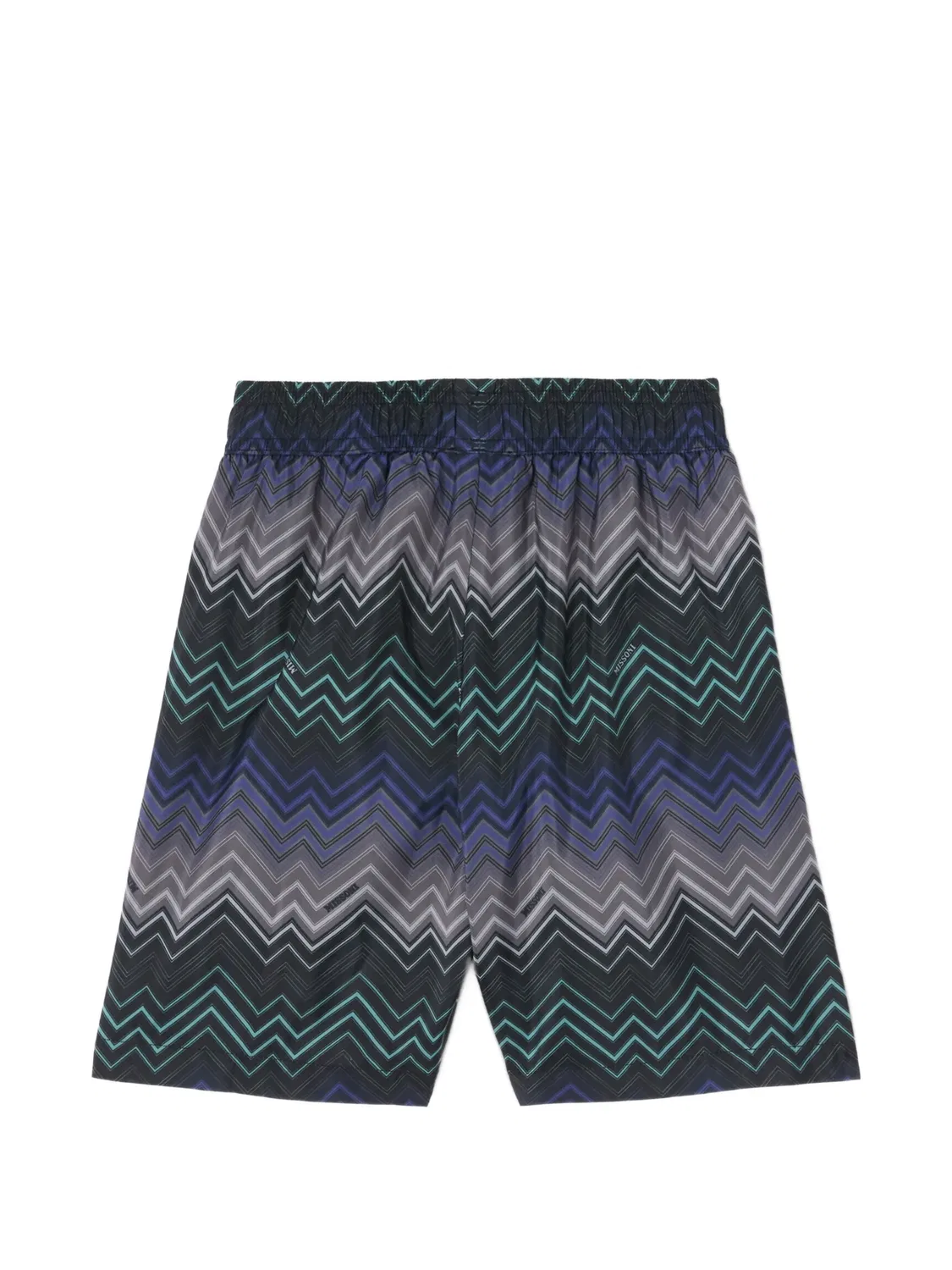 Плавки-шорты с узором зигзаг Missoni Kids, черный — фото 2