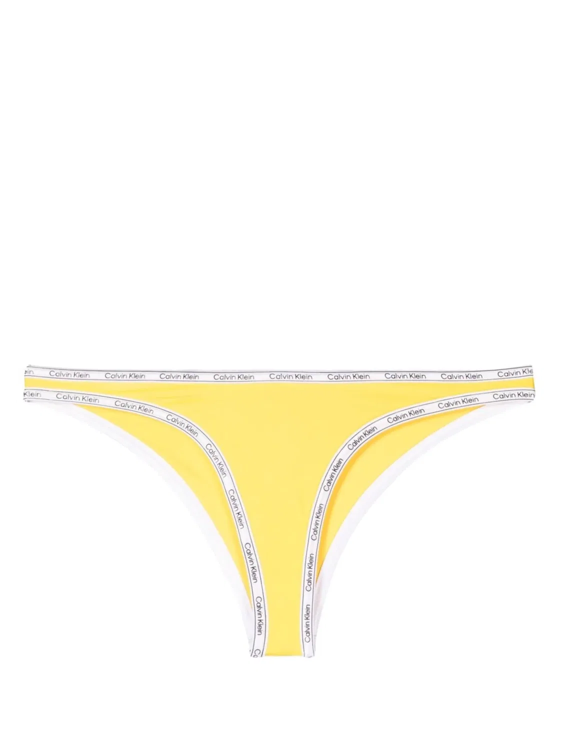 Бикини с логотипом Calvin Klein, цитроновый