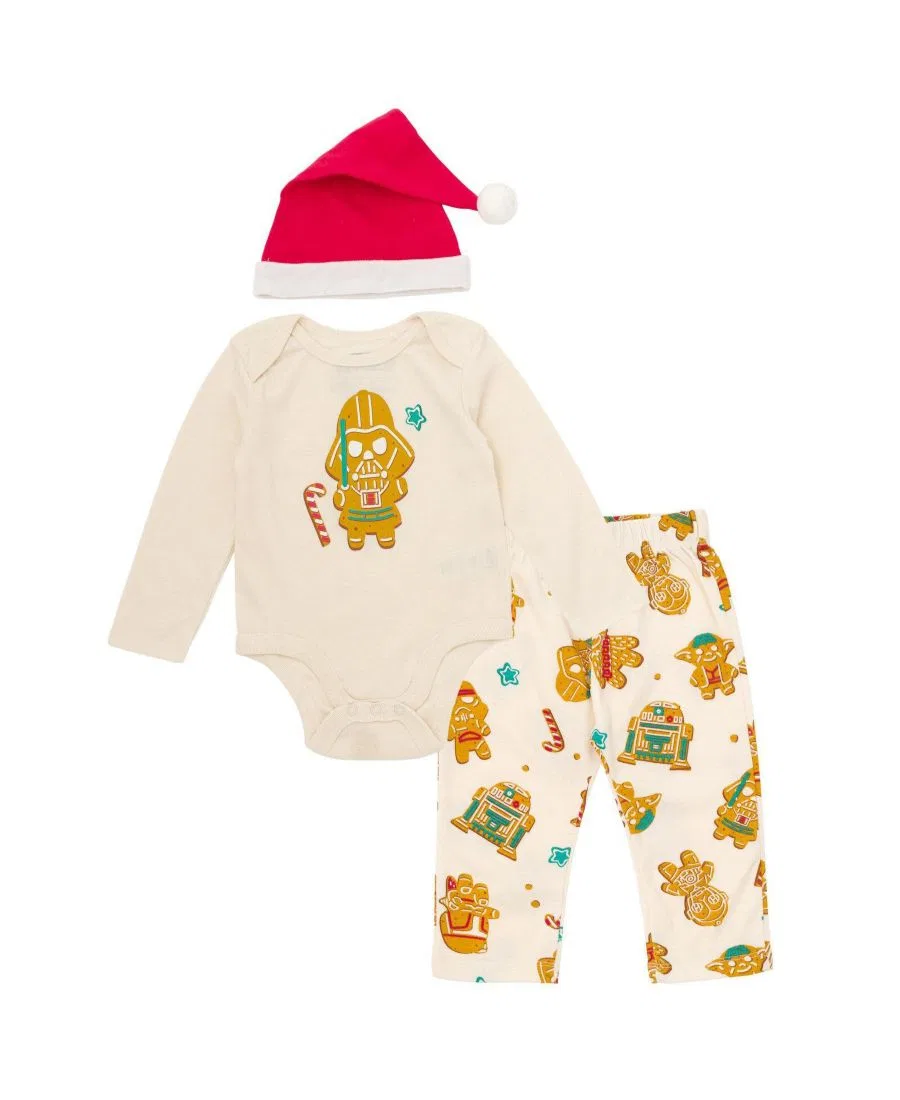 Комплект из боди, брюк и шапки Star Wars Darth Vader, Cream Red