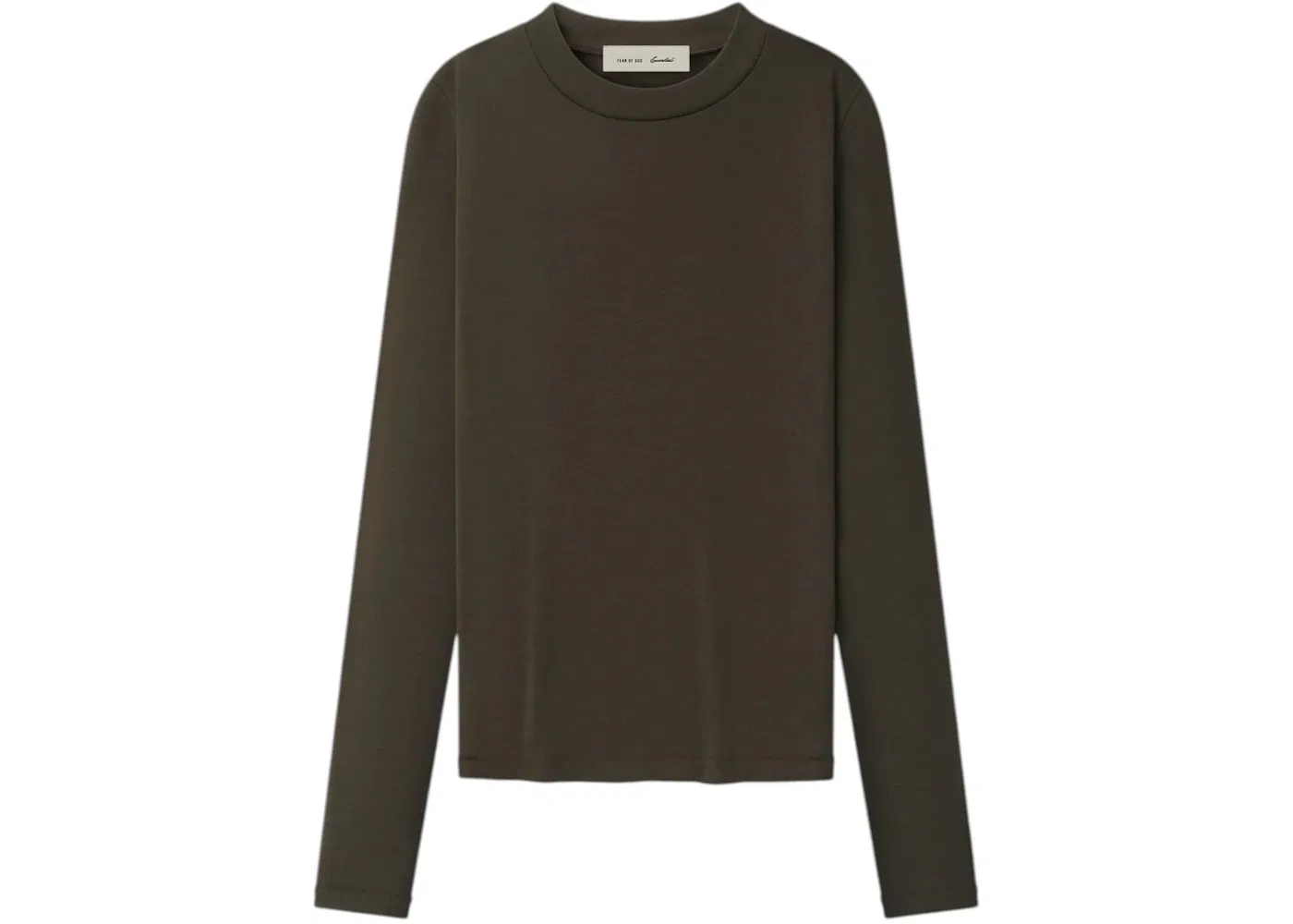 Мужская футболка с длинным рукавом Fear of God Essentials Tee, Brown