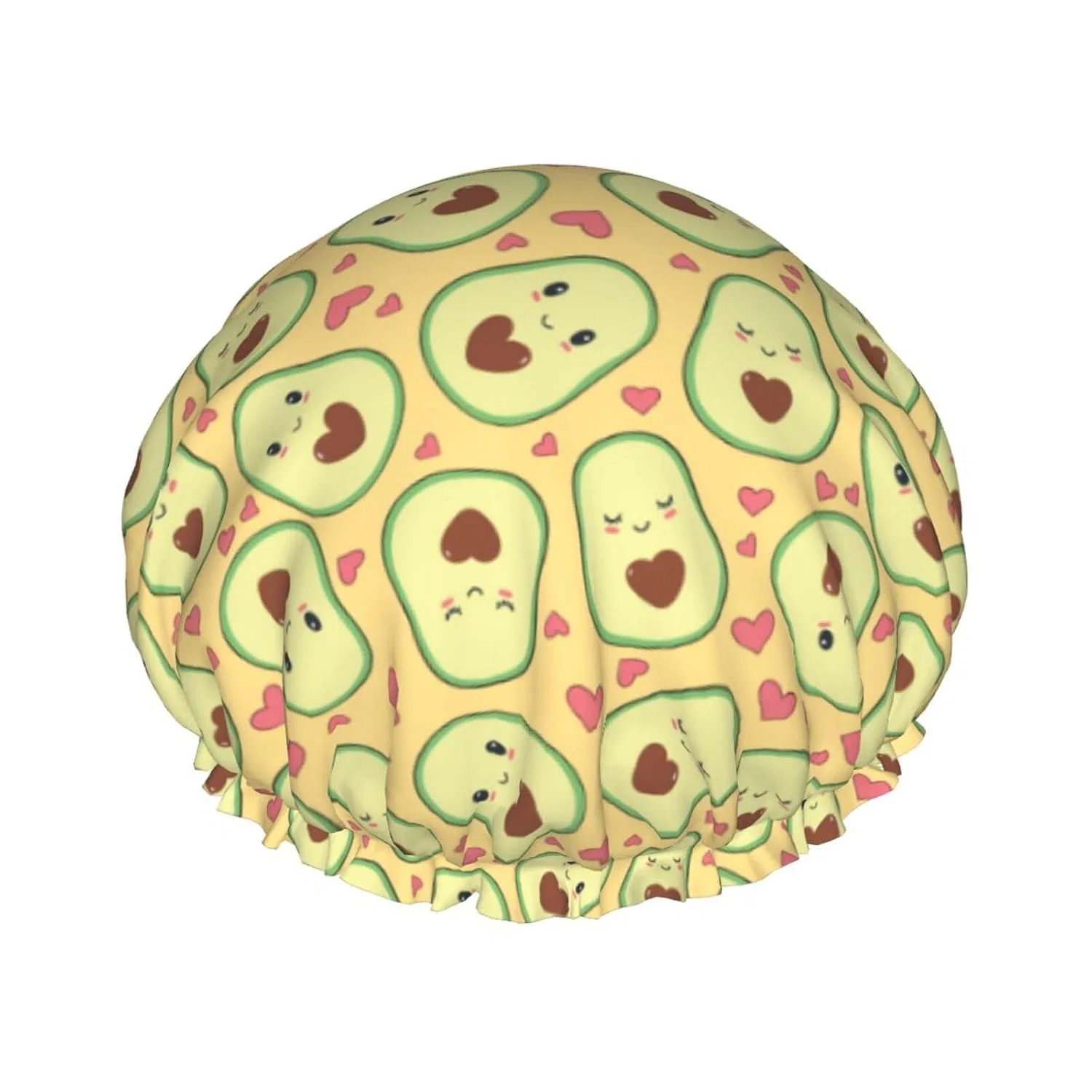 Шапочка для душа с принтом Avocado, PanaRL, 27x11 см