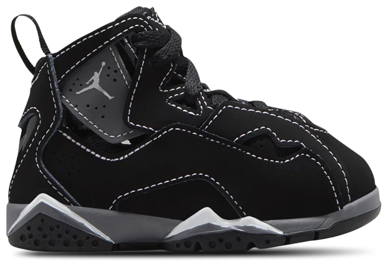 Детские кроссовки для мальчиков с высоким верхом True Flight Jordan, Silver Black