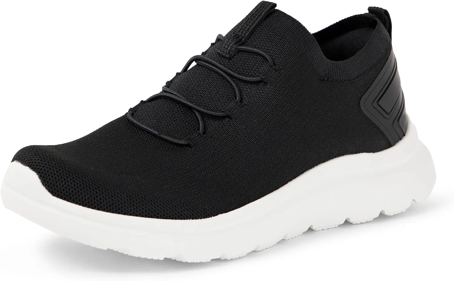 Детские легкие кроссовки для бега для мальчиков и девочек Amazon Essentials, Black/White