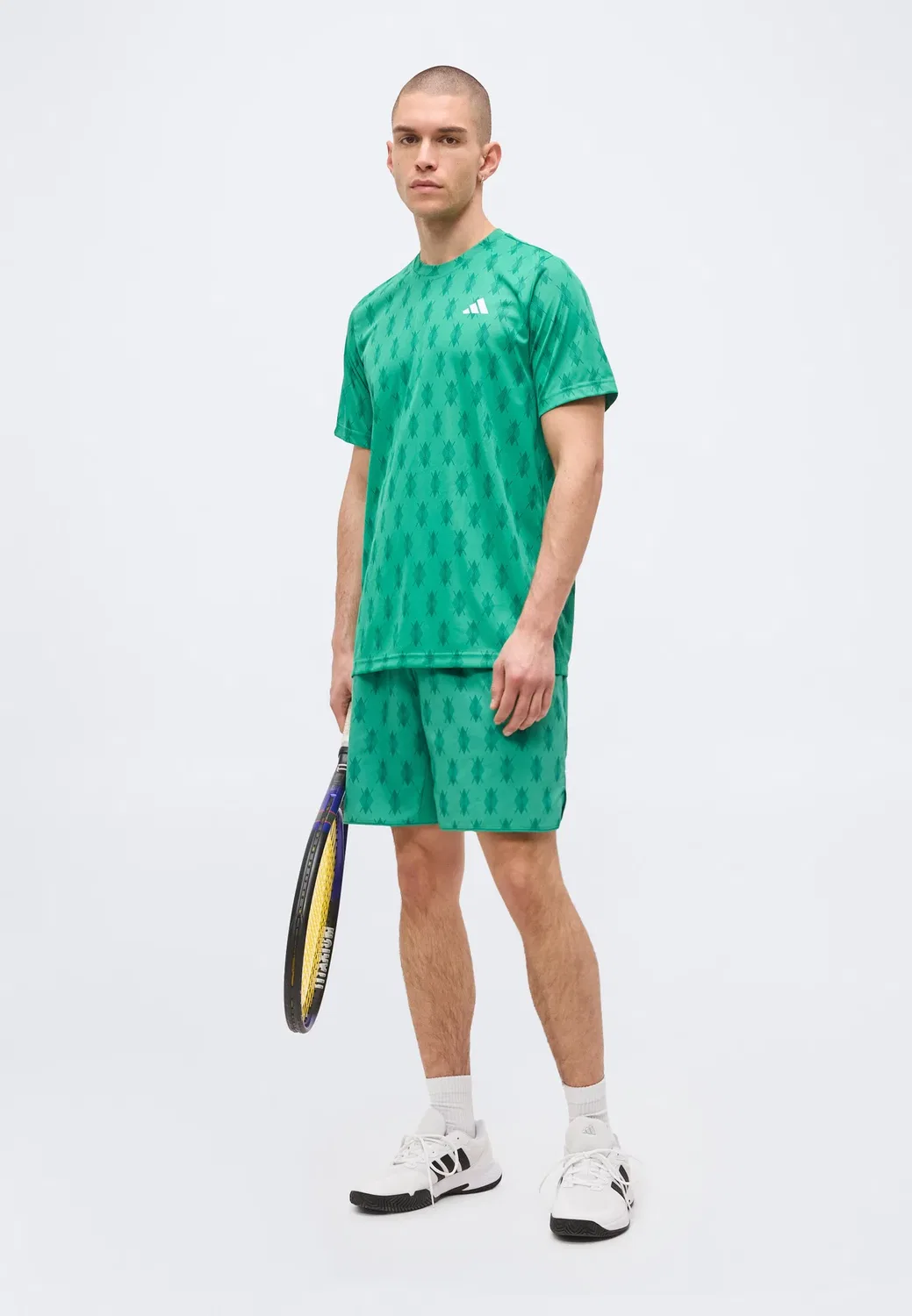 Клубные шорты - спортивные шорты Adidas Performance, Semi Court Green/Collegiate Green — фото 2