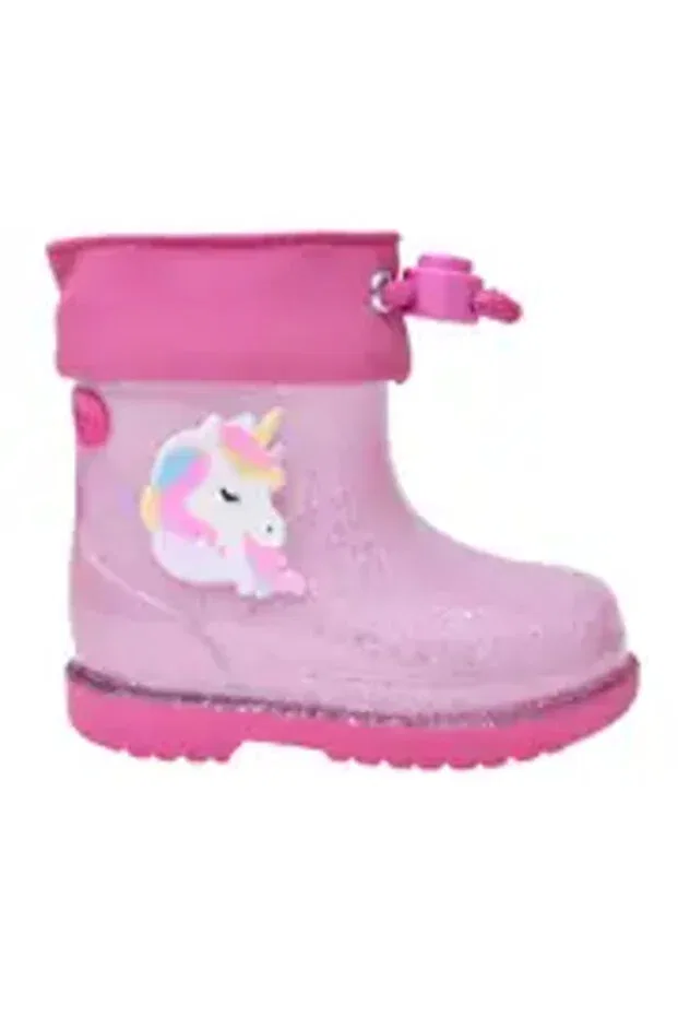 Детские сапоги для девочек с принтом Bimbi unicornio glıtter fuchsia Igor, Fuchsia — фото 3