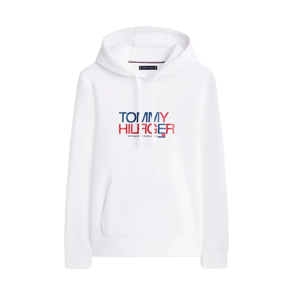 Худи Tommy Hilfiger Brand Love Big Text, белый — фото 3
