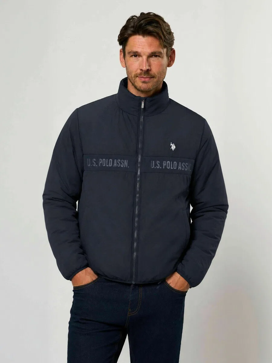 Куртка U.S. POLO ASSN. для межсезонья 'UMJustin' сапфирового цвета — фото 2