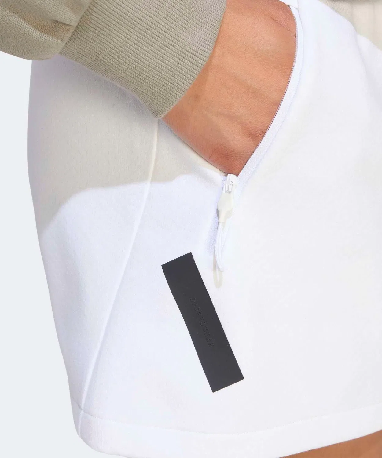 Женские шорты свободного кроя с кулиской ZNE Adidas, White — фото 4