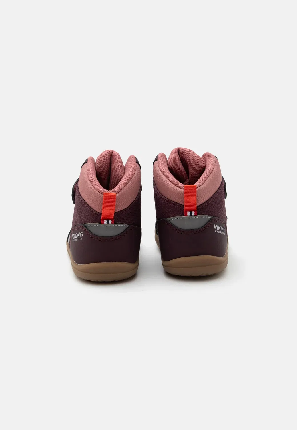 Ботинки Aspen barefoot mid wp унисекс - классические ботильоны Viking, Plum — фото 3