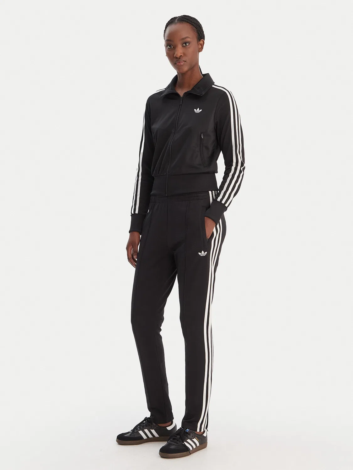 Женские спортивные штаны приталенного кроя adicolor Classic Adidas, черный — фото 2