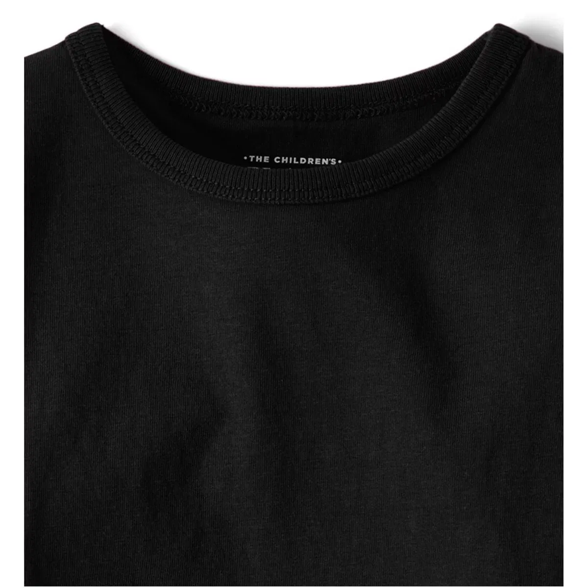 Детская футболка для мальчиков хлопковая Basic Layering Tee The Children's Place, Black — фото 2