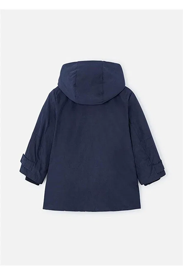 Детское пальто для мальчиков с капюшоном Mayoral, Navy Blue — фото 2