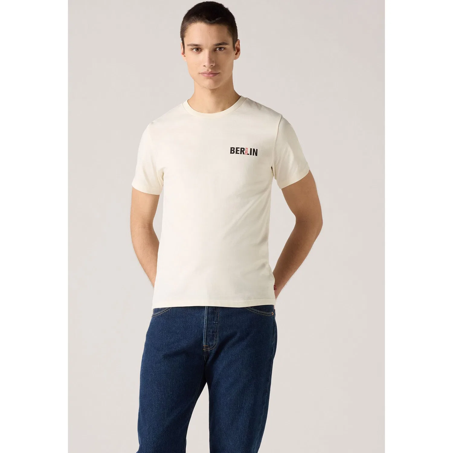 Мужская футболка с принтом Levi's, Egret