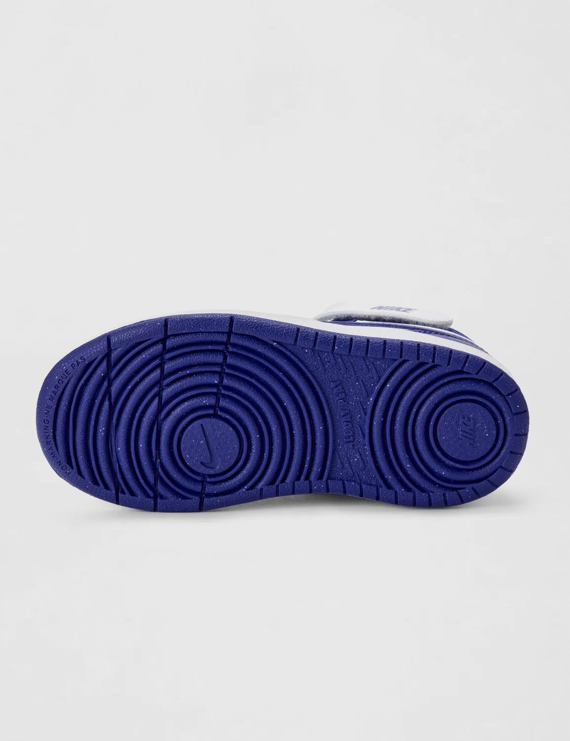 Детские кроссовки для мальчиков кожаные NIKE Court Borough Mid 2, White Deep Night White — фото 3