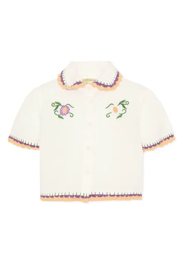 Рубашка с цветочным принтом Camicia Stella Mccartney Kids, ivory, слоновая кость